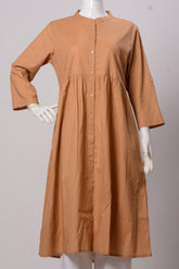 Women's Frock - Khaki (100% Cotton) - LF942 | 925 Attire Ltd