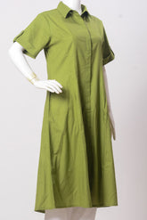 Women's Long Dress - Olive (100% Cotton) - LLS914 | 925 Attire Ltd