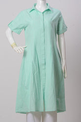 Women's Long Dress - Greenery (55% Linen, 45% Cotton) - LLS915 | 925 Attire Ltd