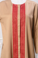 Women's Set - Beige White (100% Cotton) - LS1064 | 925 Attire Ltd