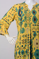Women's Set - Yellow-Teal (100% Viscose) - LS1076 | 925 Attire Ltd