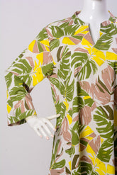 Women's Set - Lt. Green Leaves (100% Cotton) - LS1085 | 925 Attire Ltd