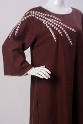 Women's Set - Brown & Beige (100% Cotton) - LS1098 | 925 Attire Ltd