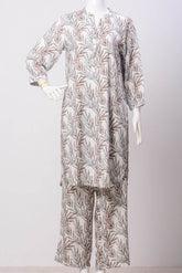 Women's Set - White-Ash Leaf (100% Viscose) - LS1154 | 925 Attire Ltd