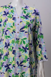 Women's Set - Lt. Yellow White Print (100% Viscose) - LS937 | 925 Attire Ltd