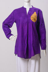 Women's Top - Purple (100% Linen) - LT1080 | 925 Attire Ltd