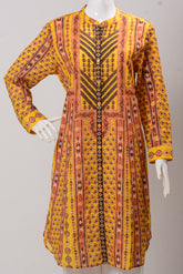 Women's Top - Yellow Print (100% Cotton) - LT814 | 925 Attire Ltd