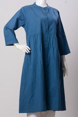 Women's Frock - Crown Blue (100% Cotton) - LF943 | 925 Attire Ltd