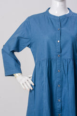 Women's Frock - Crown Blue (100% Cotton) - LF943 | 925 Attire Ltd