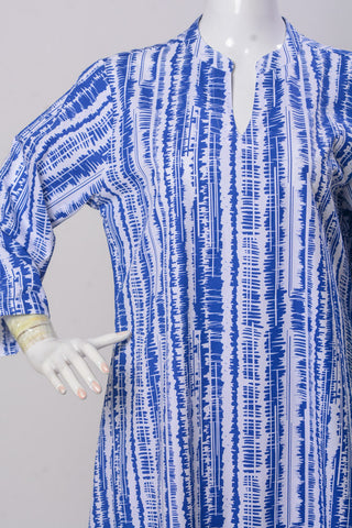 Women's Set - Sky Blue-White (100% Cotton) - LS1083 | 925 Attire Ltd