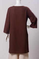 Women's Set - Brown &amp; Beige (100% Cotton) - LS1098 | 925 Attire Ltd
