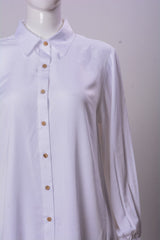 Women's Shirt - White (100% Viscose) - LSH1048 | 925 Attire Ltd
