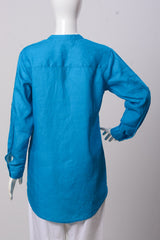 Women's Top - Blue (100% Linen) - LT1078 | 925 Attire Ltd