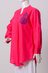 Women's Top - Pink (100% Linen) - LT1079 | 925 Attire Ltd