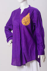 Women's Top - Purple (100% Linen) - LT1080 | 925 Attire Ltd