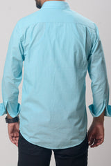 Men's Formal Shirt - Seafoam (Full Sleeve) - MLSS903 | 925 Attire Ltd